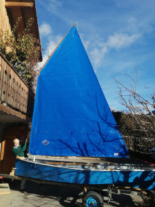 nouvelle voile,  juste sortie du sac